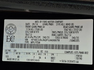 2015 Ford Escape Titanium