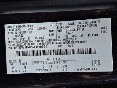 2019 Ford F-150 XL