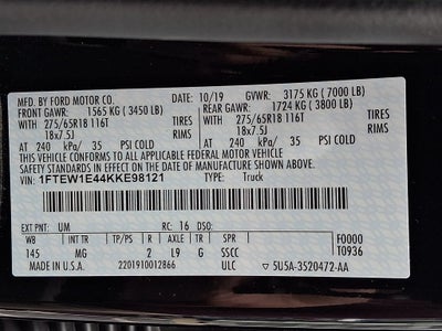 2019 Ford F-150 XLT