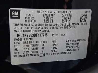 2013 Chevrolet Silverado 2500 HD LTZ