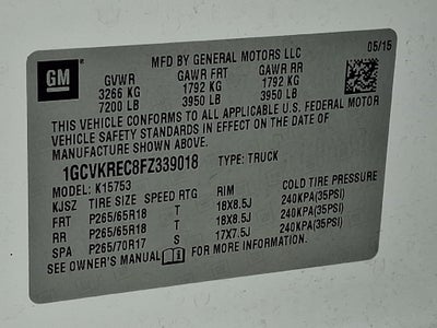 2015 Chevrolet Silverado 1500 LT