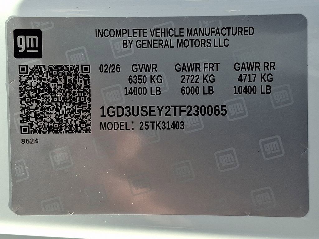 2026 GMC Sierra 3500 HD Chassis Cab Pro