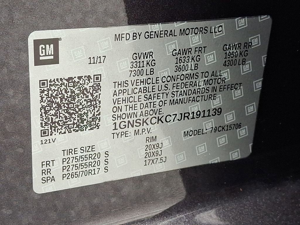 2018 Chevrolet Tahoe Premier