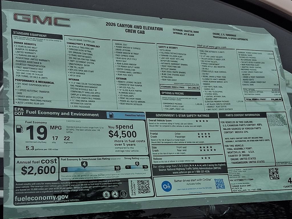 2026 GMC Canyon Elevation