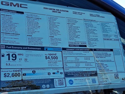 2026 GMC Canyon Elevation