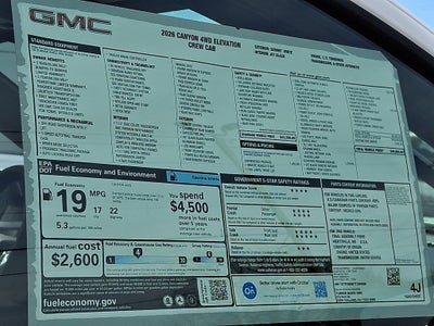 2026 GMC Canyon Elevation