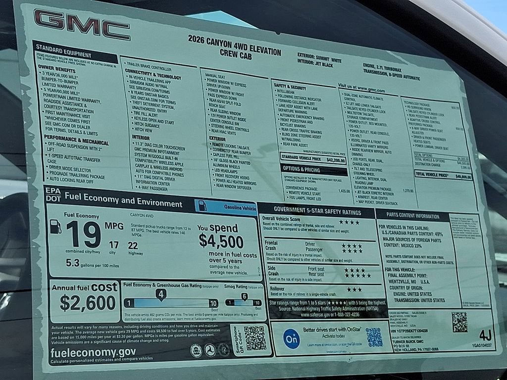 2026 GMC Canyon Elevation