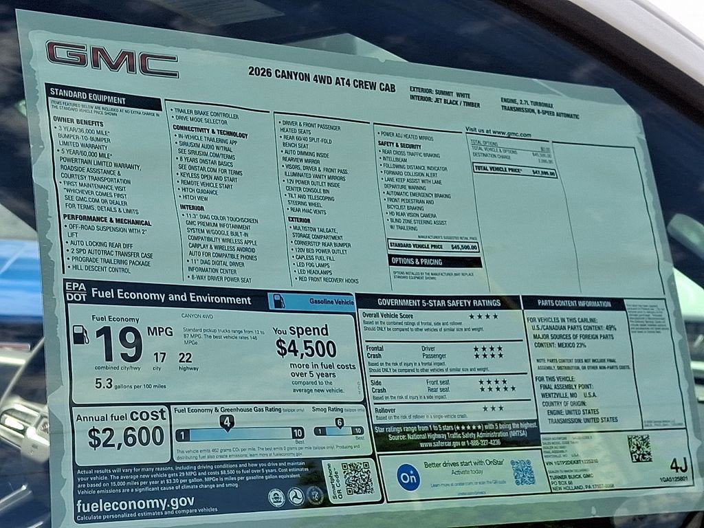 2026 GMC Canyon AT4