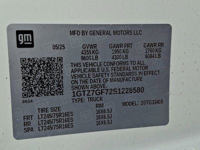 2025 GMC Savana Cargo Work Van