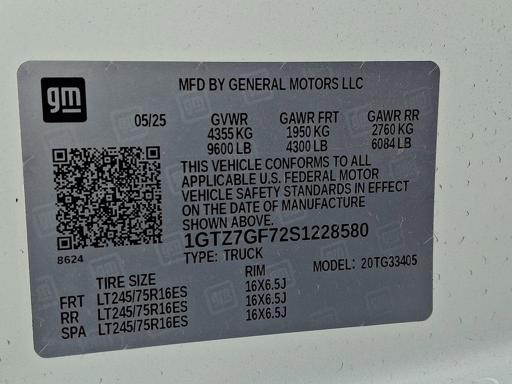 2025 GMC Savana Cargo Work Van