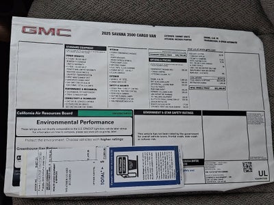 2025 GMC Savana Cargo Work Van
