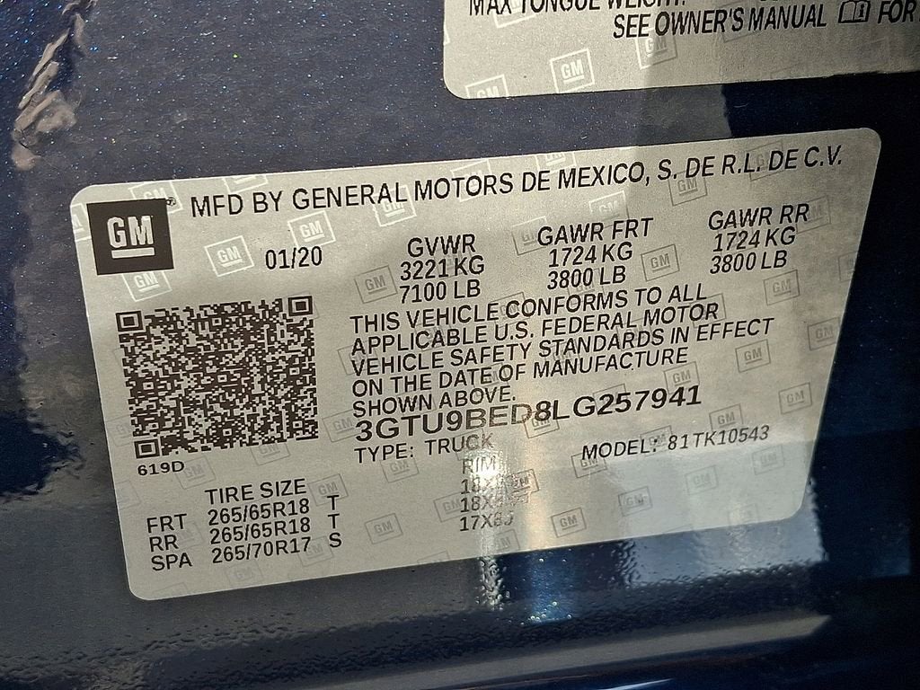 2020 GMC Sierra 1500 SLE