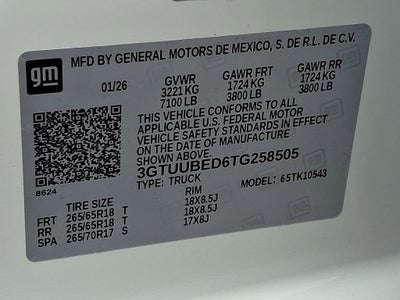 2026 GMC Sierra 1500 SLE