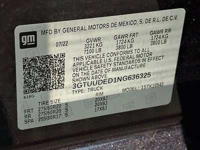 2022 GMC Sierra 1500 SLT