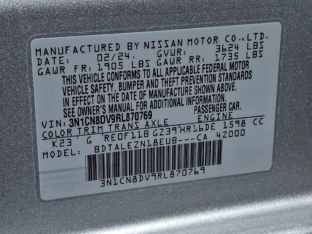 2024 Nissan Versa S