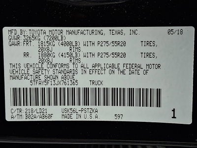 2018 Toyota Tundra 4WD 1794