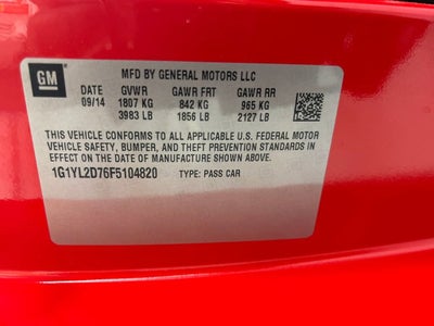 2015 Chevrolet Corvette Stingray Z51 3LT