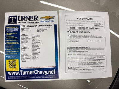 2001 Chevrolet Corvette 2dr Cpe