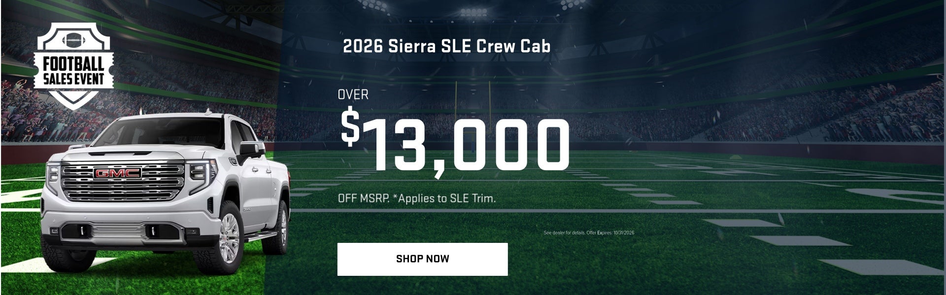 October 2026 Sierra Specials