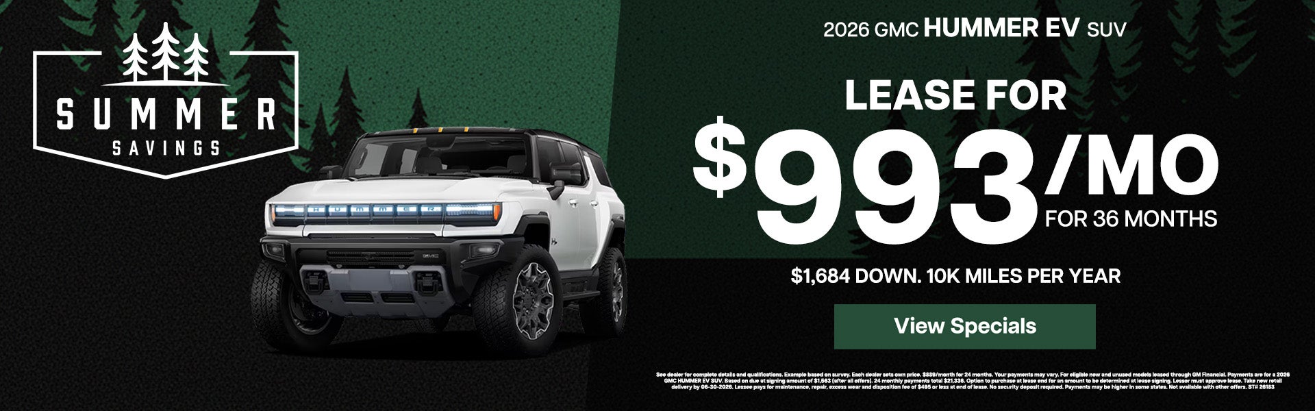 Hummer EV 36 Lease Offer - June